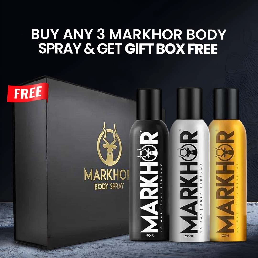 Buy Any 3 Markhor Get Free Gift Box