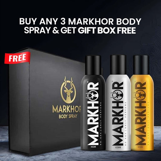 Buy Any 3 Markhor Get Free Gift Box