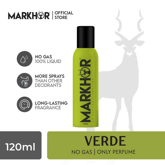Markhor Verde Body Spray (Non-Gas) 120ml